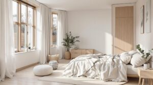 cozy scandinavian bedroom elegance