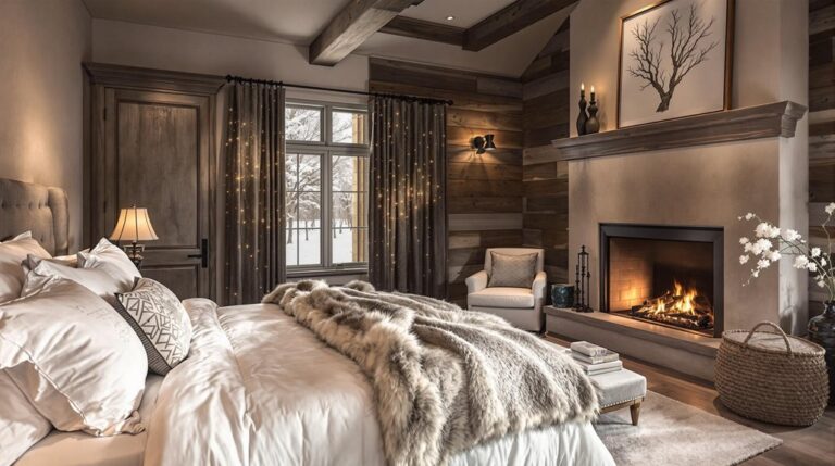 cozy winter bedroom decor