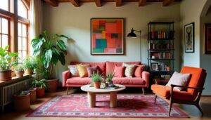 eclectic vibrant artistic ambiance