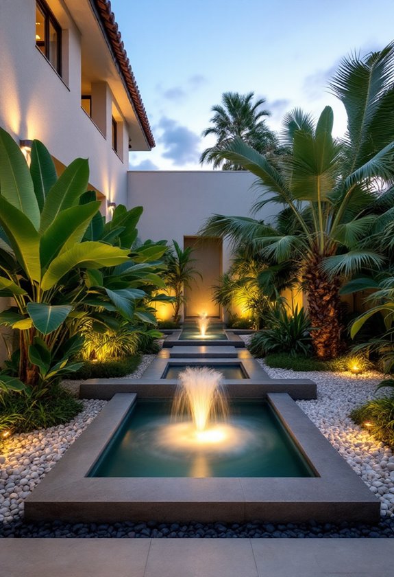enhancing landscape with water