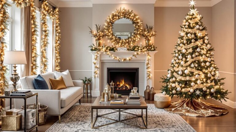metallics enhance christmas decor
