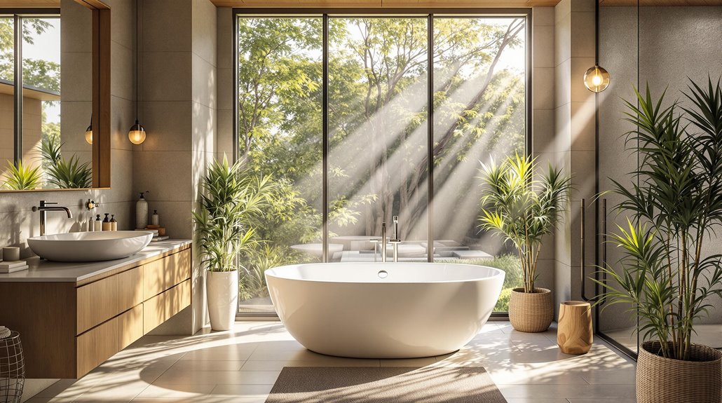 natural materials for bathrooms