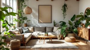 sustainable stylish living room