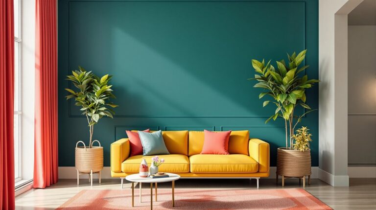 vibrant hues in interior design