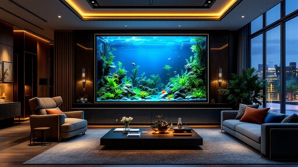 aquarium design for living room