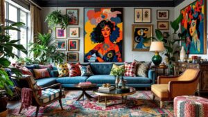 bold eclectic layered interiors